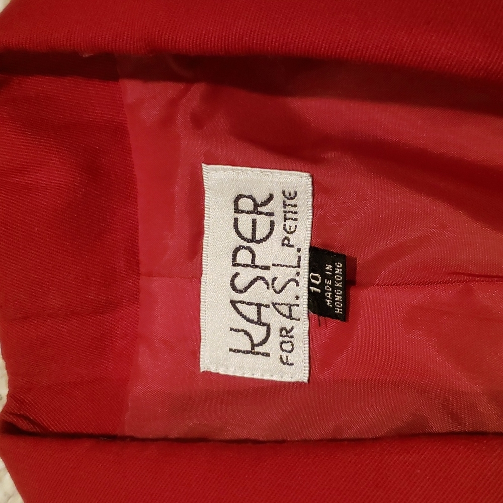 Kasper - Red - long sleeve dress, size 10 - Picture 4 of 12